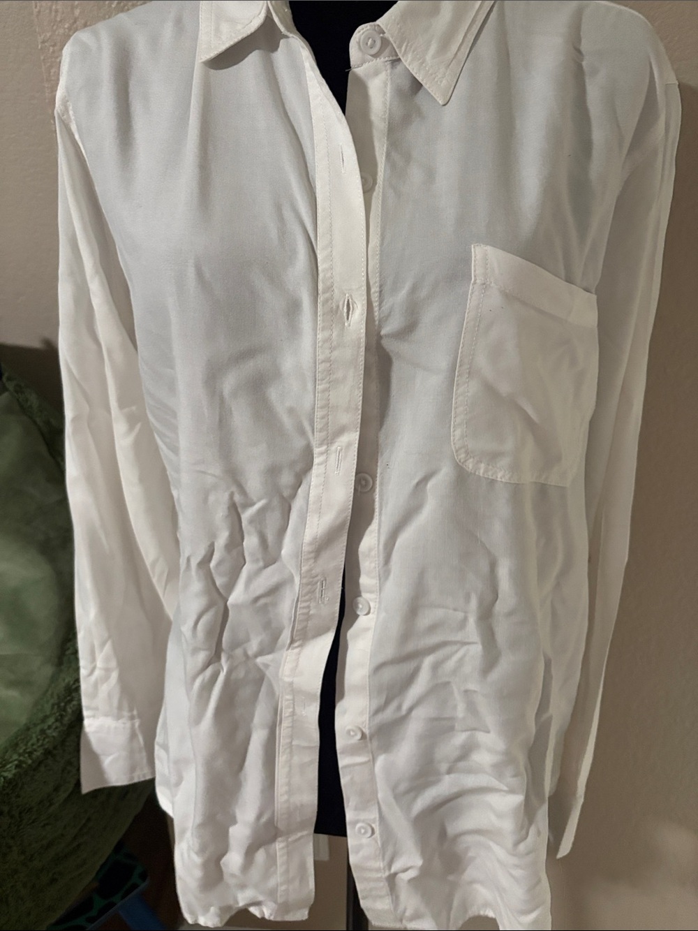 Classic Men's White Button-Up Shirt